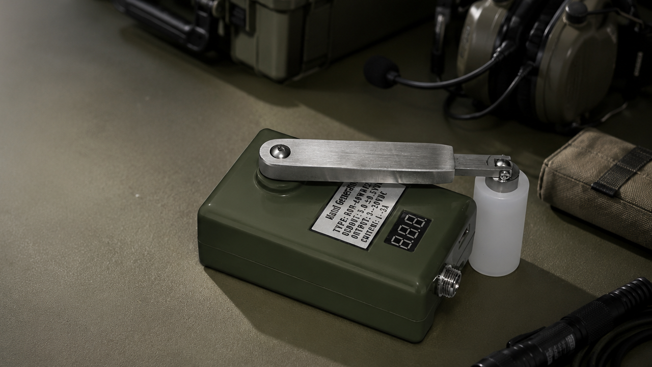 Portable manual generator for field operations