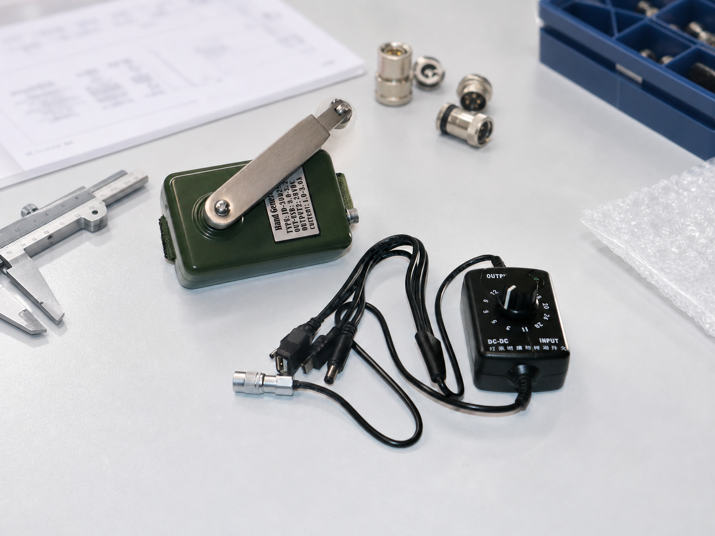 Hand crank generator with OEM and ODM factory inspection equipment
