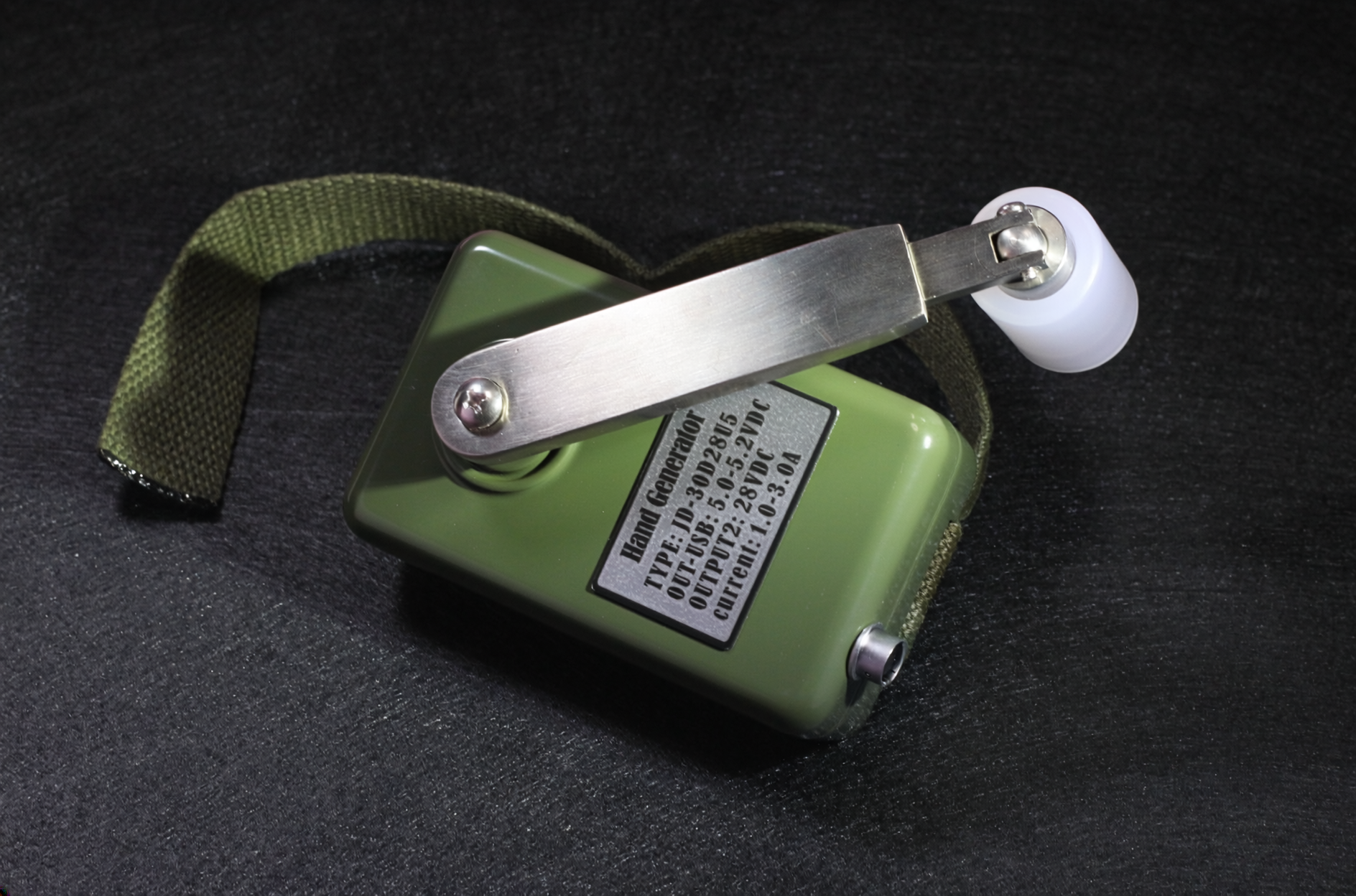 JD-30D28U5 custom hand crank emergency generator configuration